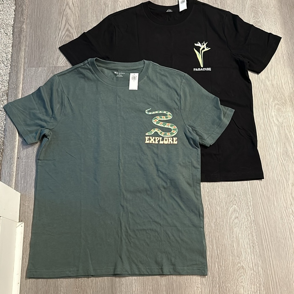 NEW- 2 Men’s Old Navy T-shirts